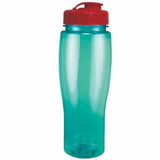 Translucent Aqua Blue/Red Lid Blank