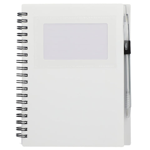 5'' x 7'' FSC® Recycled Star Spiral Notebook with Pen