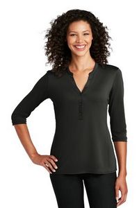 Port Authority® Ladies UV Choice Pique Henley Shirt