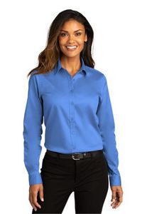 Port Authority® Ladies Long Sleeve Super Pro™ React™ Twill Shirt
