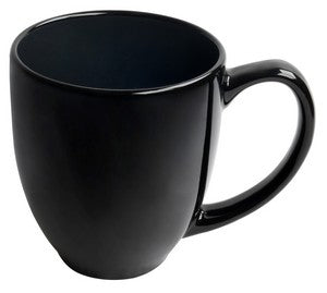 Bistro 16oz black mug - Etched