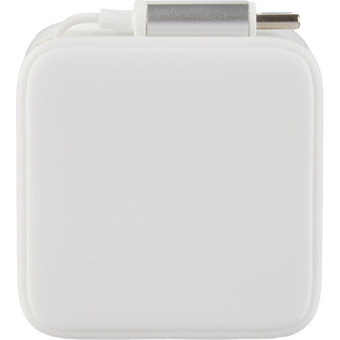 ETL Listed 20W Wall Charger with Retractable Cable