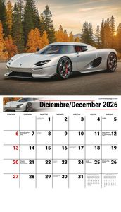 Galleria Wall Calendar 2026 Exotic Cars SP/ENG