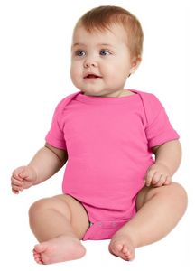 Rabbit Skins™ Infant Short Sleeve Baby Rib Bodysuit