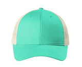 Bright Seafoam Green/Ecru Beige Blank