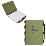 Geneva Cardboard Spiral Notebook with Pen