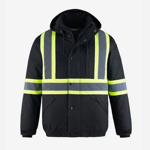 Peterbuilt Adult Hi-Vis 3 In 1 Bomber Jacket w/Detachable Hood