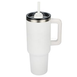 Pinnacle 40 oz Vacuum Insulated Eco-Friendly Travel Tumbler With Straw