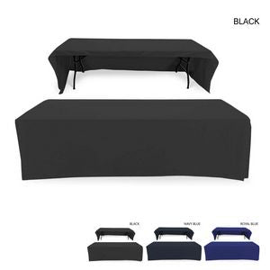 Polycotton Twill Table Throw for 8' Table, Drape style, 3 sided, Open Back, Blank only