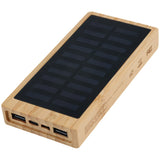 Bamboo 10,000mAh Solar/Wireless Powerbank