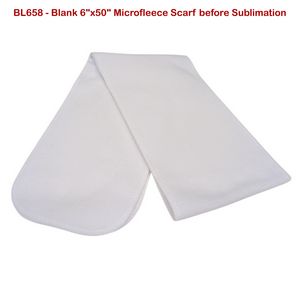 24 Hr Express Ship - Ultra Soft and Smooth Microfleece Scarf, 6x50, Sublimated BOTH sides