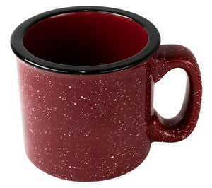 Camper 15oz speckled burgundy mug - Etched