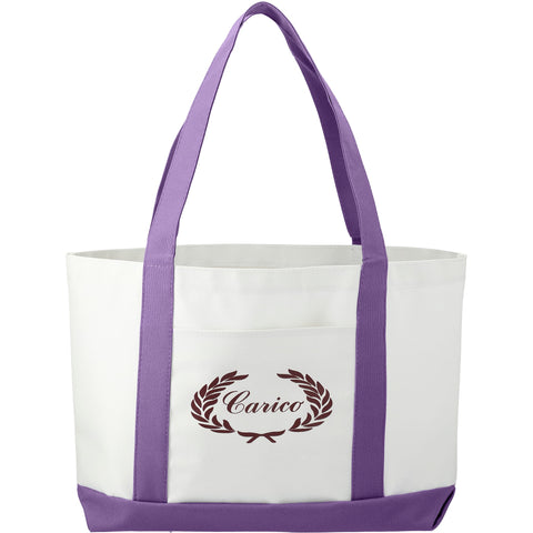 Large Canvas Boat Tote Bag