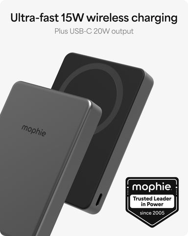 mophie Slim 10,000 mAh Qi 2 Wireless Power Bank