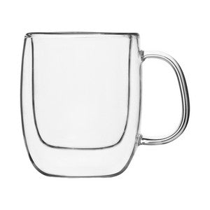 Barista Collection, 2.8oz double wall clear Borosilicate Glass Espresso mug