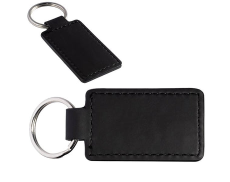 Tuscany™ PU Leather Rectangle Key Ring