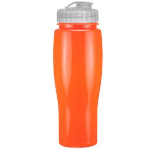 24 Oz. Contour Bottle w/ Flip Top Lid - Solid Colors
