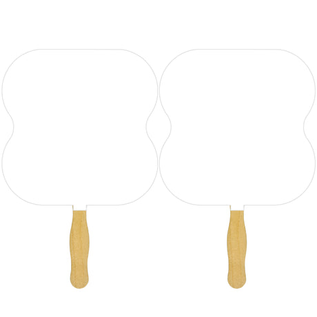 Hour Glass Sandwiched Hand Fan (2 Side/ 1 imprint color)