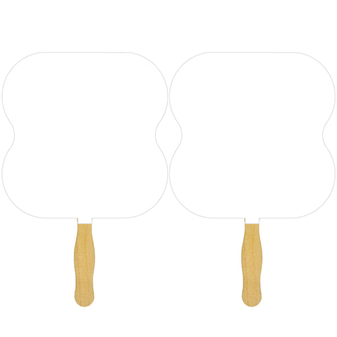 Hour Glass Sandwiched Hand Fan (2 Side/ 1 imprint color)