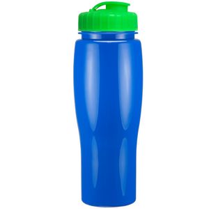 24 Oz. Contour Bottle w/ Flip Top Lid - Solid Colors