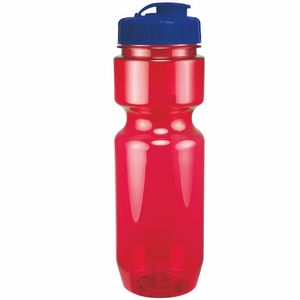 22 Oz. Translucent Bike Bottle w/ Flip Top Lid