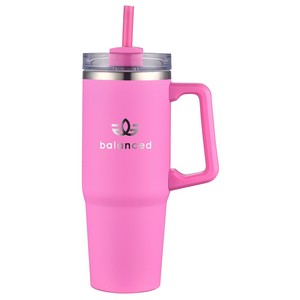 Milo 30 oz Vacuum Insulated Stainless Steel Mug with Straw