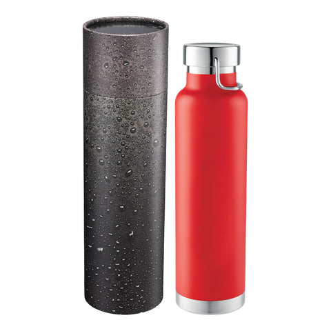 22 Oz. Thor Copper Vac Bottle w/Cylindrical Box