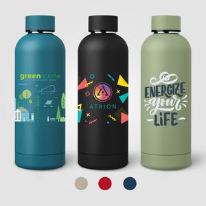 Astrid Recycled Stainless Steel Double Wall Bottle - 18 oz. - ColorJet