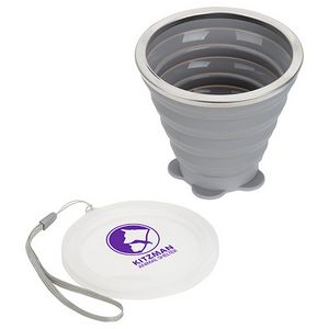 Groove 9 oz Collapsible Silicone Cup with Lid