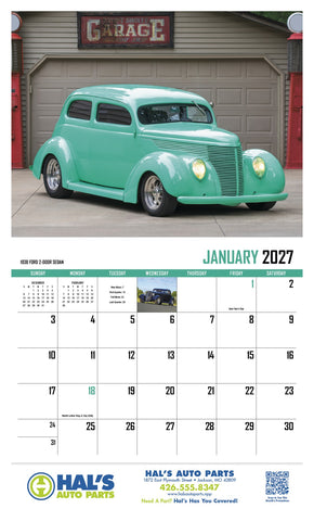 HotLine® Products Street Rod Fever Appointment Calendar - Stapled