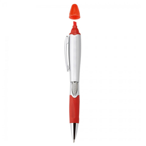 Silver Blossom Ballpoint Penhighlighter