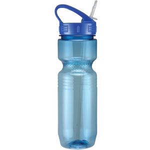 26 Oz. Translucent Jogger Bottle w/ Sport Sip Lid and Straw