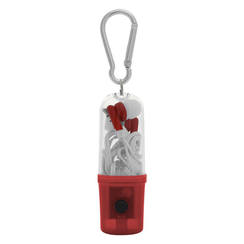 Earbuds With Flashlight Case