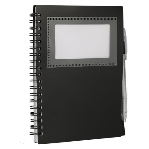5'' x 7'' FSC® Recycled Star Spiral Notebook with Pen