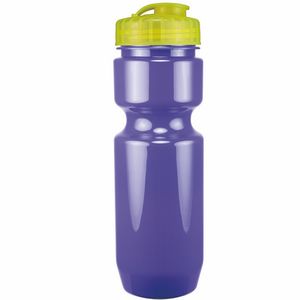22 Oz. Bike Bottle w/ Flip Top Lid - Solid Colors