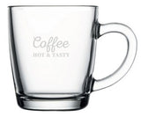 Affogato 11oz mug clear glass - Etched