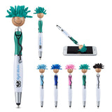 Multicultural MopToppers® Screen Cleaner w/Stethoscope Stylus Pen (Tan Skin)