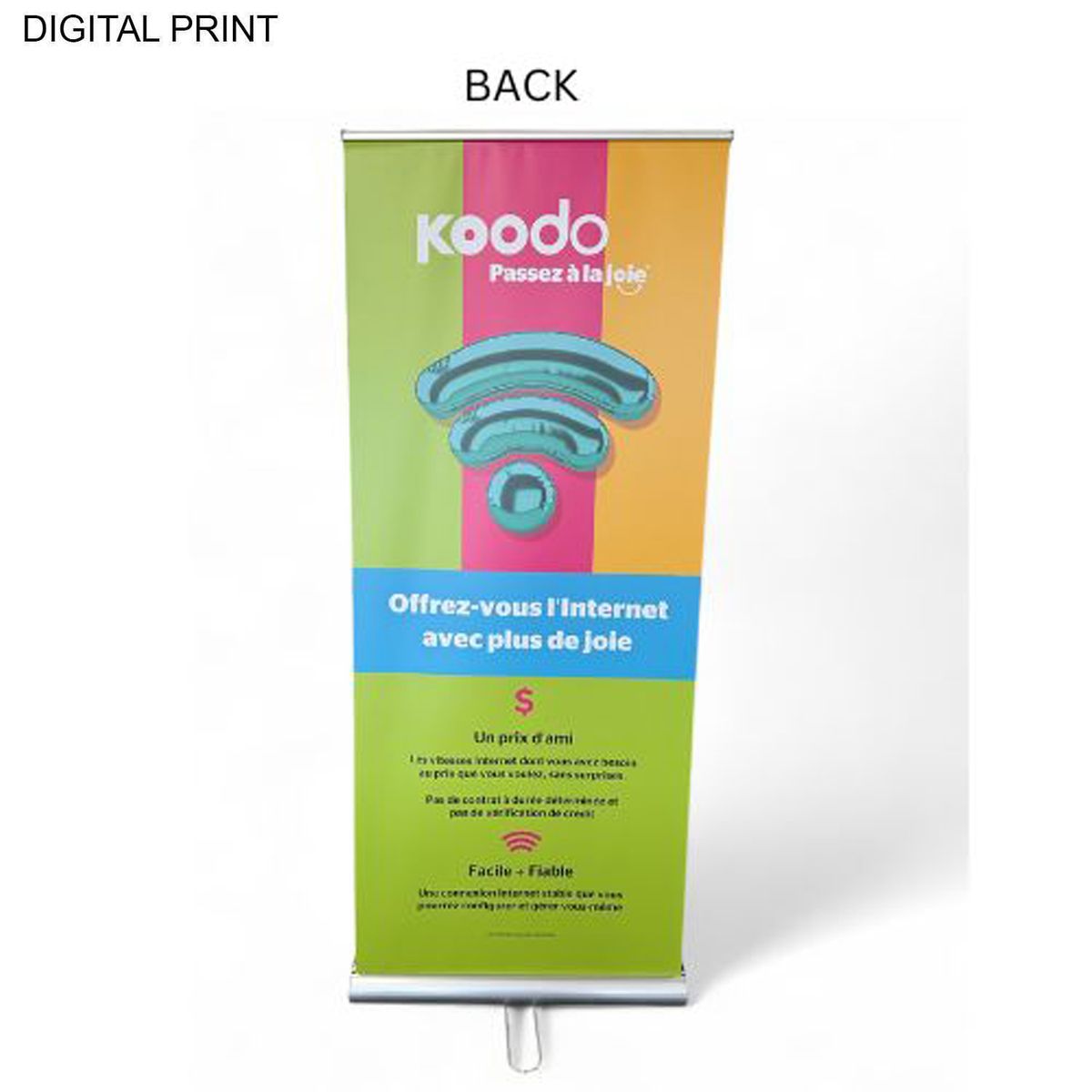 24Hr Express Ship- Premium Retractable Pull Up Banner Double sided Graphics (33.5"x79")