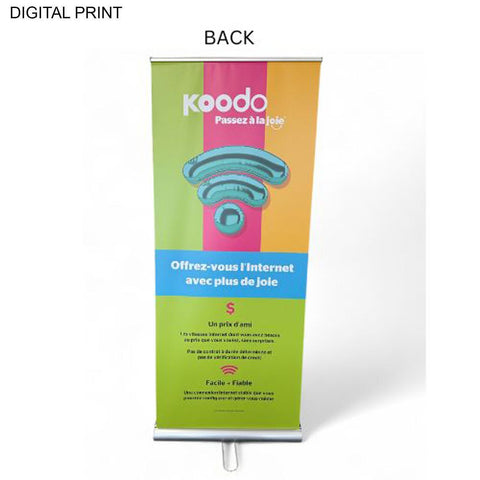 24Hr Express Ship- Premium Retractable Pull Up Banner Double sided Graphics (33.5