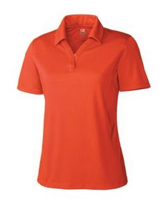 Cutter & Buck CB Drytec Genre Textured Solid Womens Polo