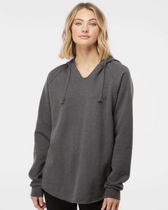 000517 Independent Trading Co. Women's Lightweight California Wave Wash Hooded Sweatshirt