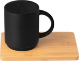 Café Duo - 11 oz. Ceramic Mug & Bamboo Board Set
