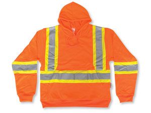 Orange Hi-Vis Pullover Hoodie