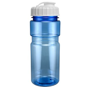 20 Oz. Translucent Recreation Bottle w/ Flip Top Lid