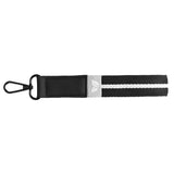 Newport rPET Woven Chevron Snap Trigger Keychain - 7.5" x 1"