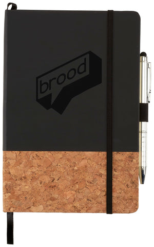 5.5'' x 8.5'' FSC® Mix Lucca Cork Hard Bound Journal