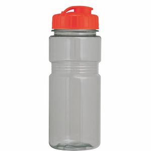 20 Oz. Translucent Recreation Bottle w/ Flip Top Lid