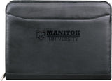 Millennium Leather Zippered Padfolio with FSC® Mix Paper
