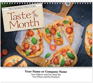 Taste Of The Month Spiral Wall Calendar