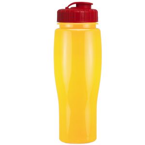 24 Oz. Contour Bottle w/ Flip Top Lid - Solid Colors